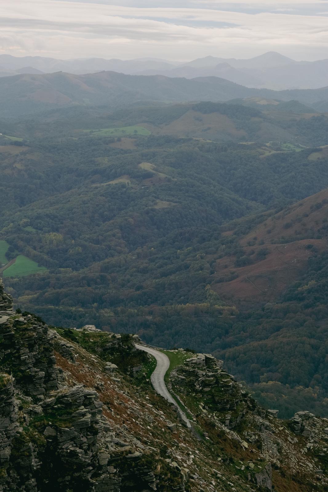 Vue depuis le Train de la Rhune